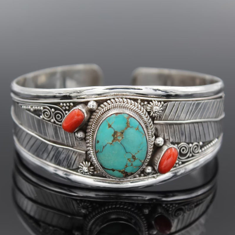 Turquoise Open Bracelet - T - 2 STYLES -