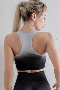 Thumbnail for Gradient Sports Bra and Leggings Set - 2 PCS - T - 3 COLORS -