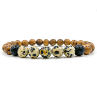 Thumbnail for Kingston - Dalmatian Jasper & Light Sandalwood -