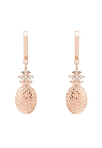 Thumbnail for LATELITA - Pineapple Huggie Hoops Rosegold -