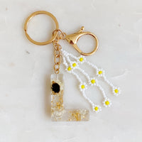 Thumbnail for Ellison & Young - Baby Daisy Initial Key Chain - 20 LETTERS - FIND YOURS! -