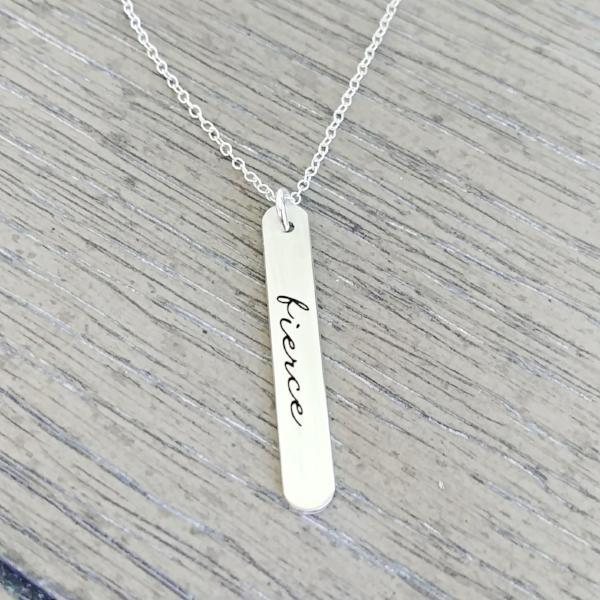 Fierce Vertical Bar Necklace -