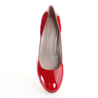 Thumbnail for Patent Leather 8cm Pin Heel Round Toe Pumps-Red