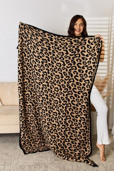 Cuddley Leopard Decorative Throw Blanket - T - 3 COLORS -