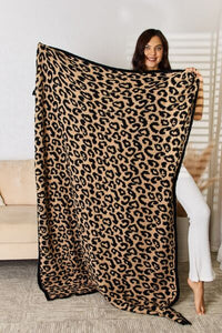 Thumbnail for Cuddley Leopard Decorative Throw Blanket - T - 3 COLORS -