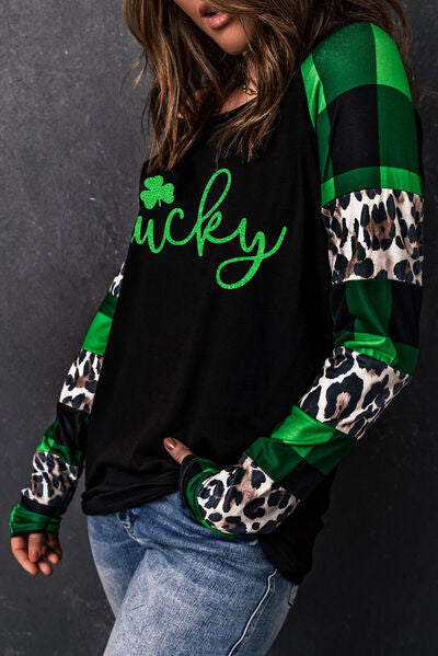 LUCKY Plaid Long Sleeve T-Shirt - T - 1 COLOR -