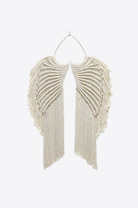 Thumbnail for Macrame Angel Wings Wall Hanging - 21.5