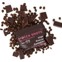 Thumbnail for Seattle Gummy Co. - Mocca Shots Energy Gummies with Caffeine | Dark Chocolate Raspberry (12-Pack box) -