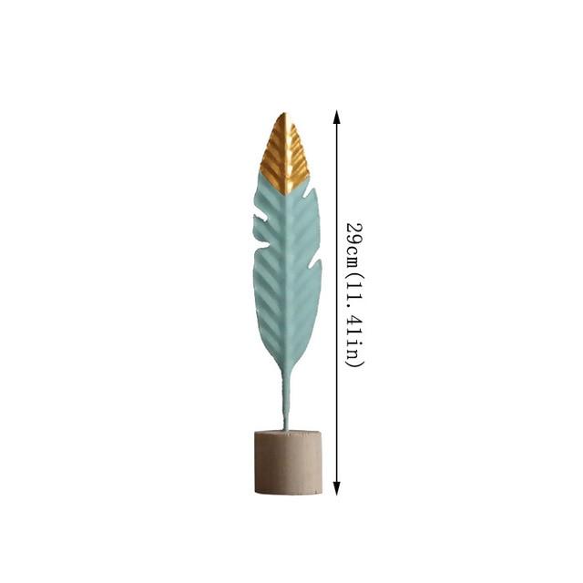 Modern Feather Wooden Miniature Figurines - 3 SIZES -