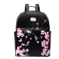 Thumbnail for BRANGIO ITALY - Hummingbird Bloom Crystal Laced Scratch & Stain Resistant Backpack - 7 COLORS -