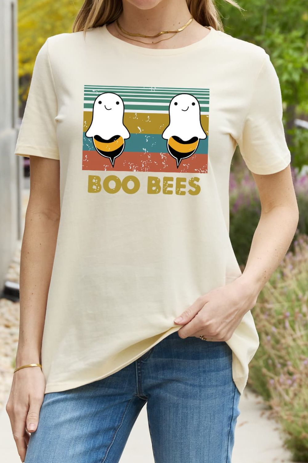 Simply Love - "BOO BEES" - Graphic Cotton Tee - T - 3 COLORS -