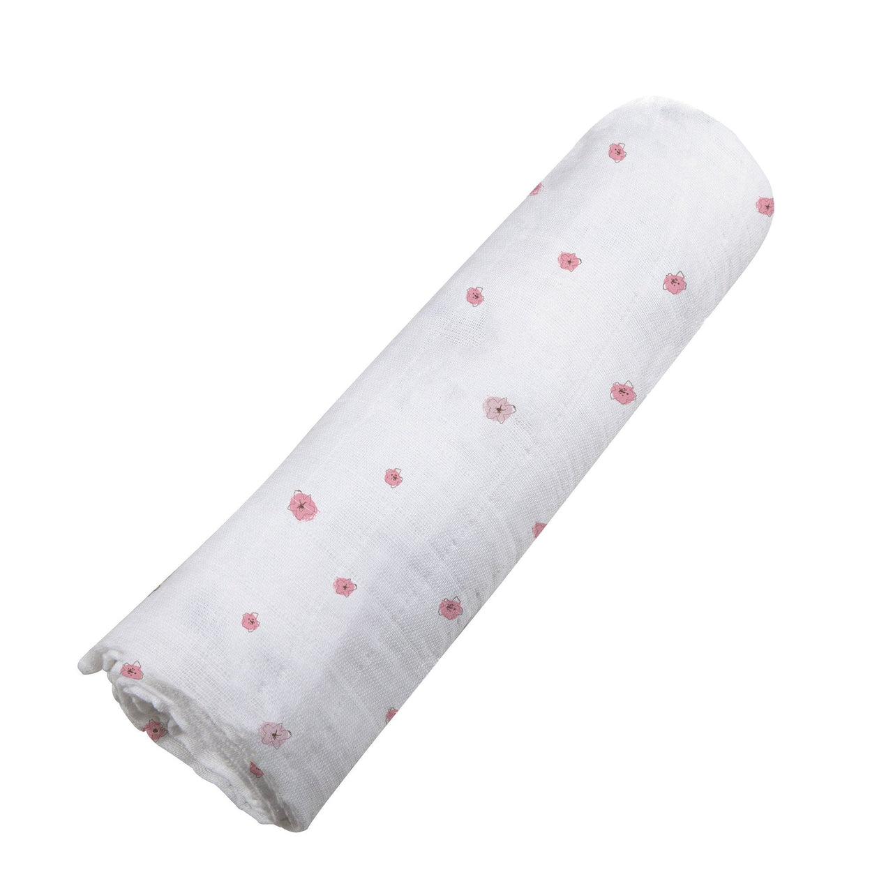 Newcastle - Pink Flower Bamboo Muslin Swaddle - 1 COLOR -