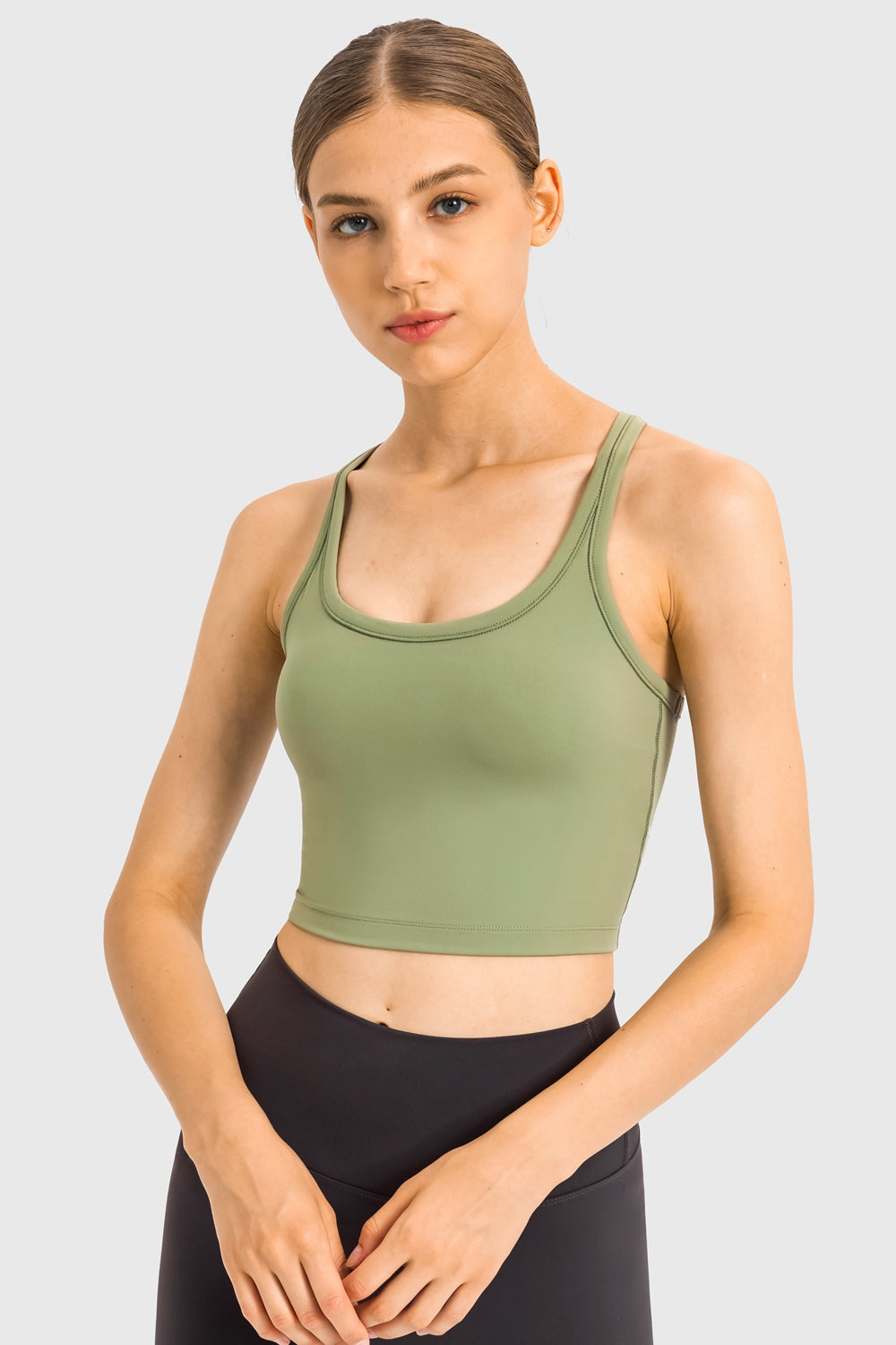 Racerback Sports Bra - T - 6 COLORS -