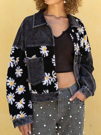 Thumbnail for Floral Dropped Shoulder Shacket - T - 2 COLORS -