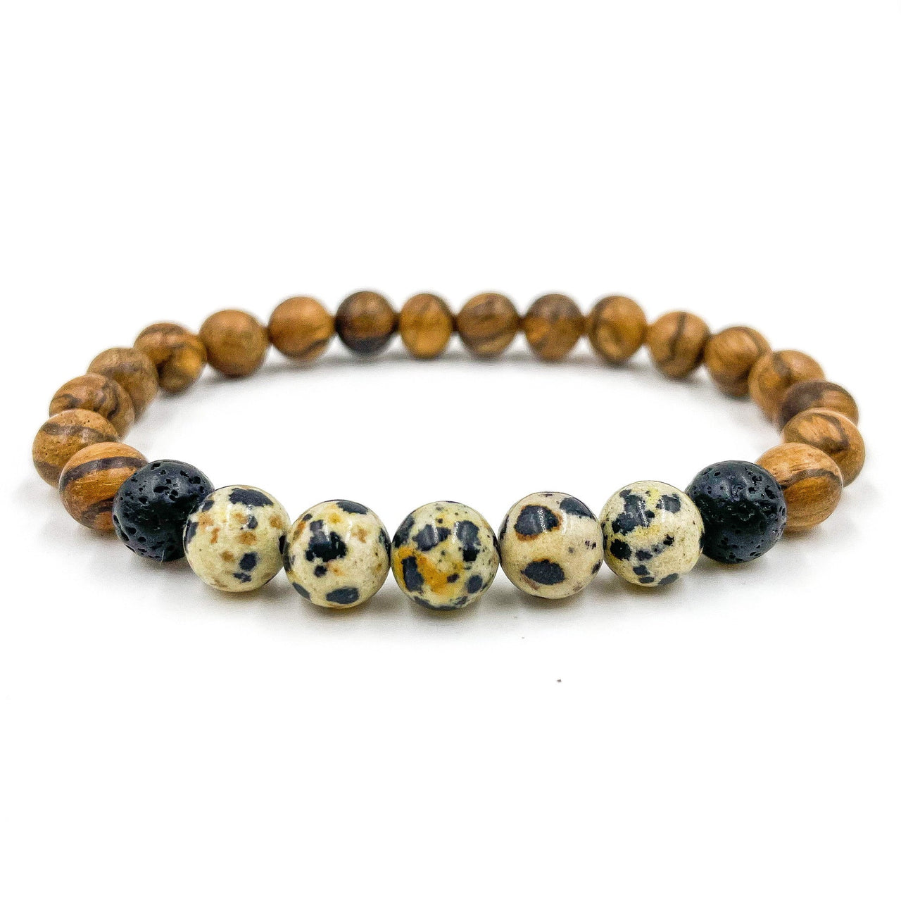 Kingston - Dalmatian Jasper & Light Sandalwood -