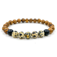 Thumbnail for Kingston - Dalmatian Jasper & Light Sandalwood -