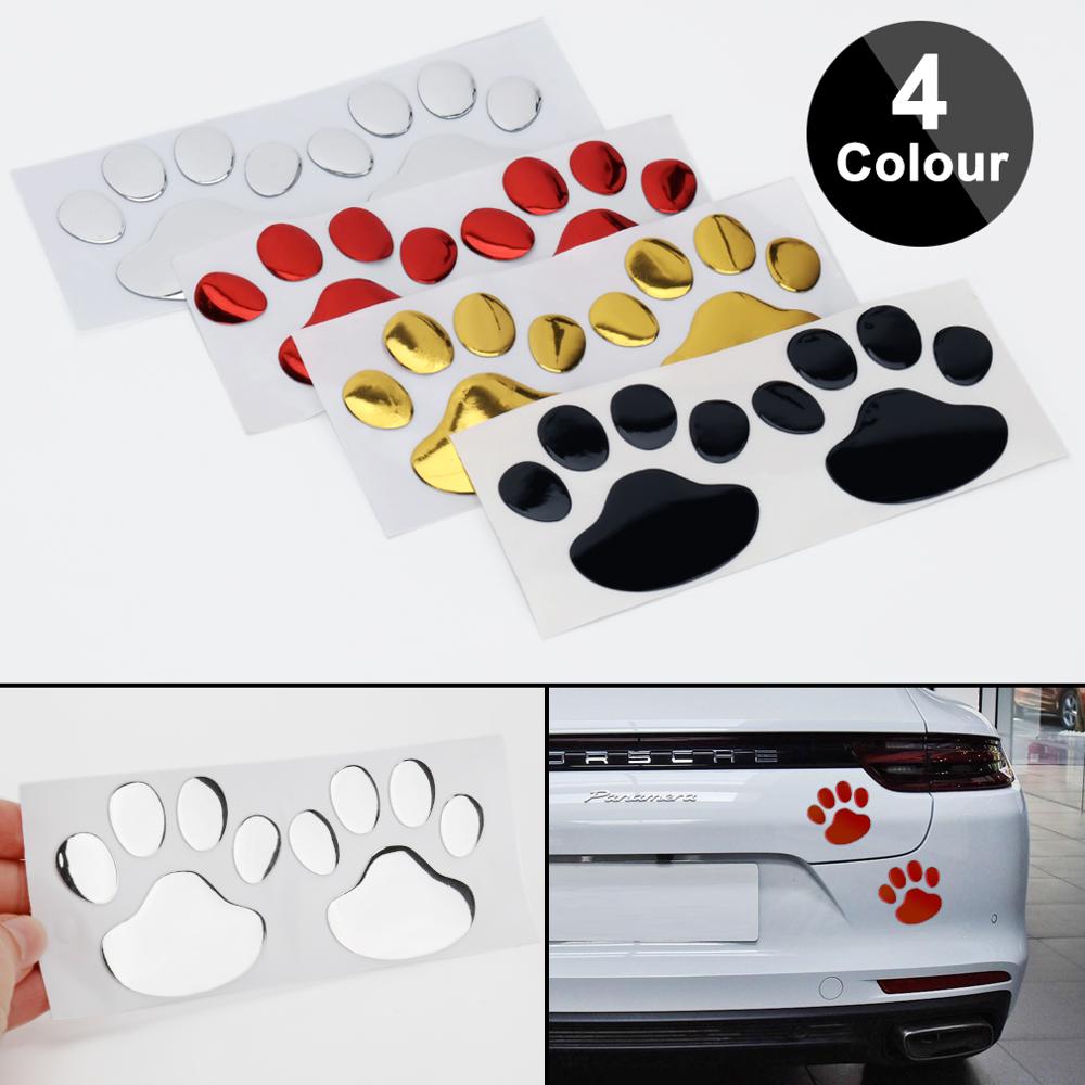 1 pair/Set 3D Stickers Paw - Bear Foot Prints Footprint Decal Car Stickers - [29 DAY DELIVERY] - 4 COLORS -