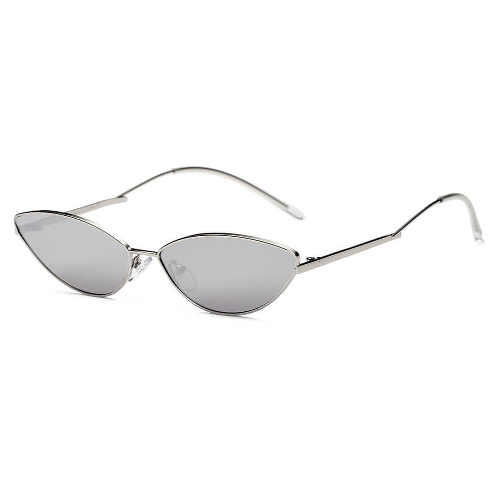 Flint | Small True Retro Vintage Slim Metal Sunglasses - 4 COLORS -