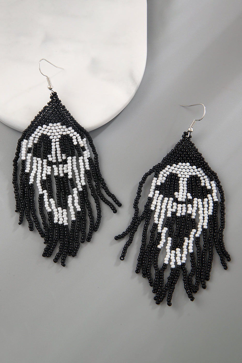 Beaded Dangle Earrings - T - 4 STYLES -