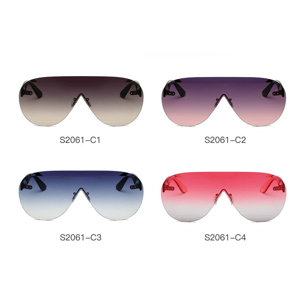 Destin | S2061 - Women Oversized Aviator Fashion Sunglasses - 4 COLORS -