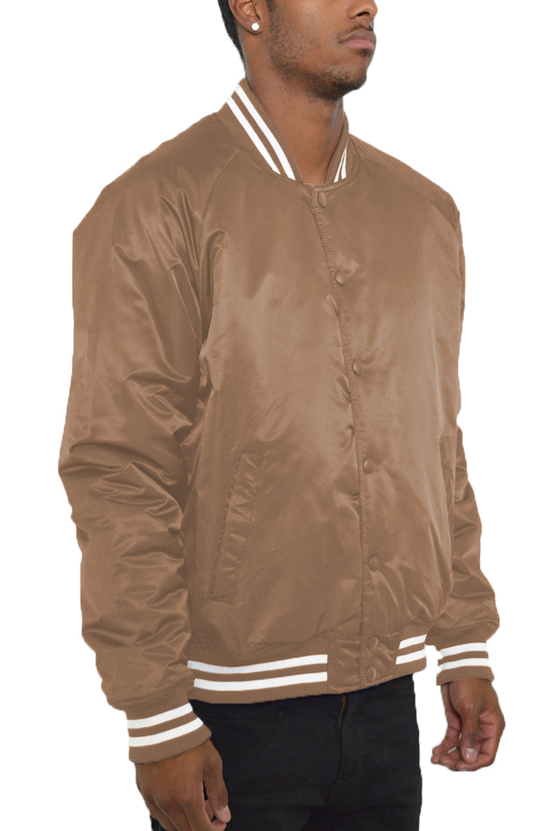 Classic Varsity Windbreaker Bomber Jacket - 1 COLOR -