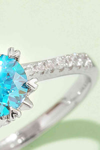 Thumbnail for 1 Carat Moissanite 925 Sterling Silver Ring