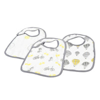 Thumbnail for Newcastle - Traveler Bamboo Muslin Snap Bibs 3pk -