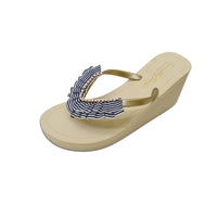 Thumbnail for SAND BY SAYA N.Y. - Rockaway (Stripe) - Women's High Wedge - 3 COLORS -