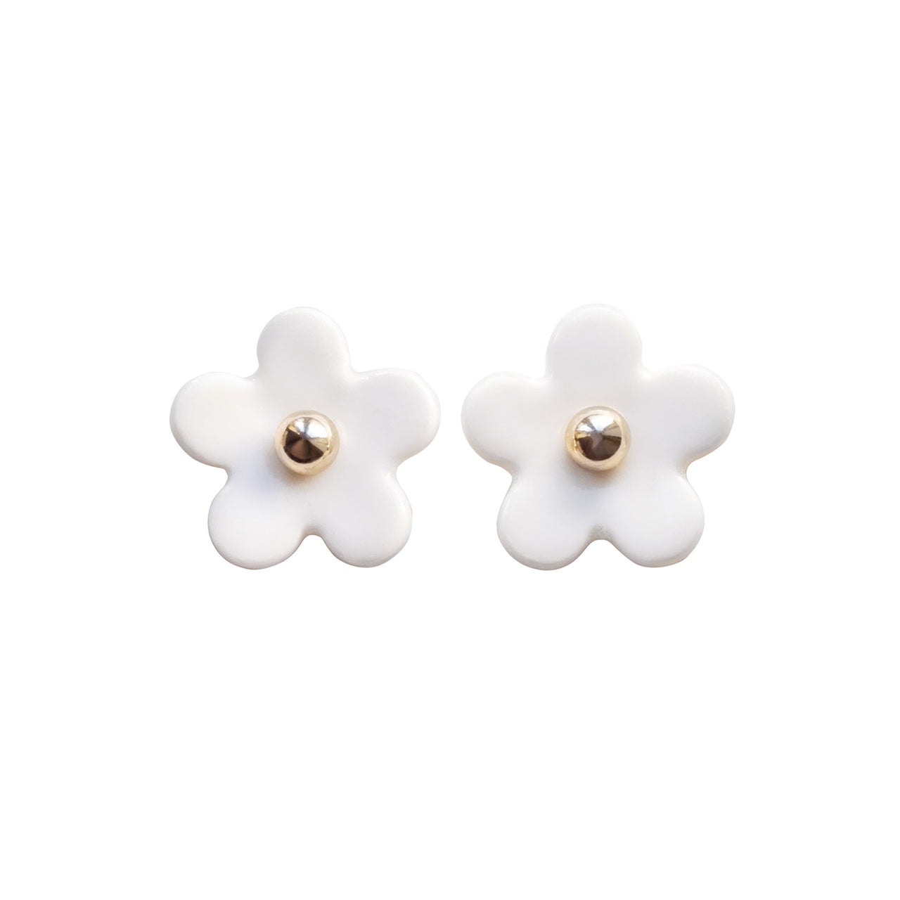 Everyday Porcelain Daisy Stud Earrings -