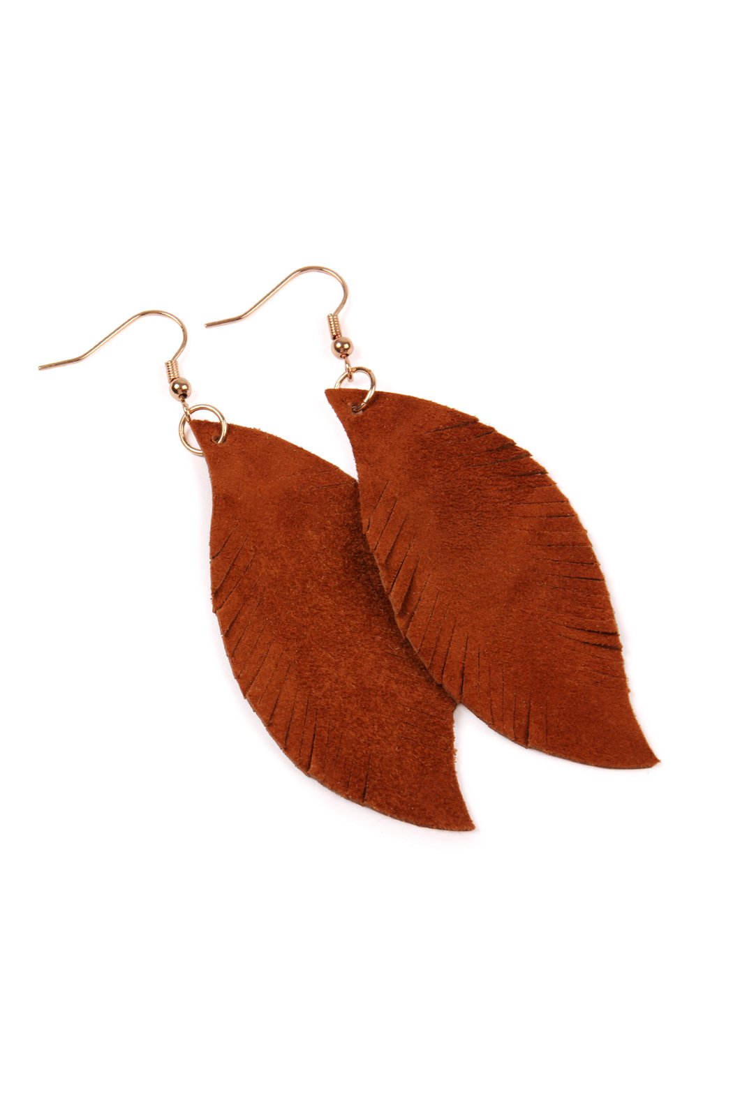 Fringe Suede Leather Earrings - 13 COLORS -