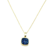 Thumbnail for Christy Square Druzy Necklace in Gold