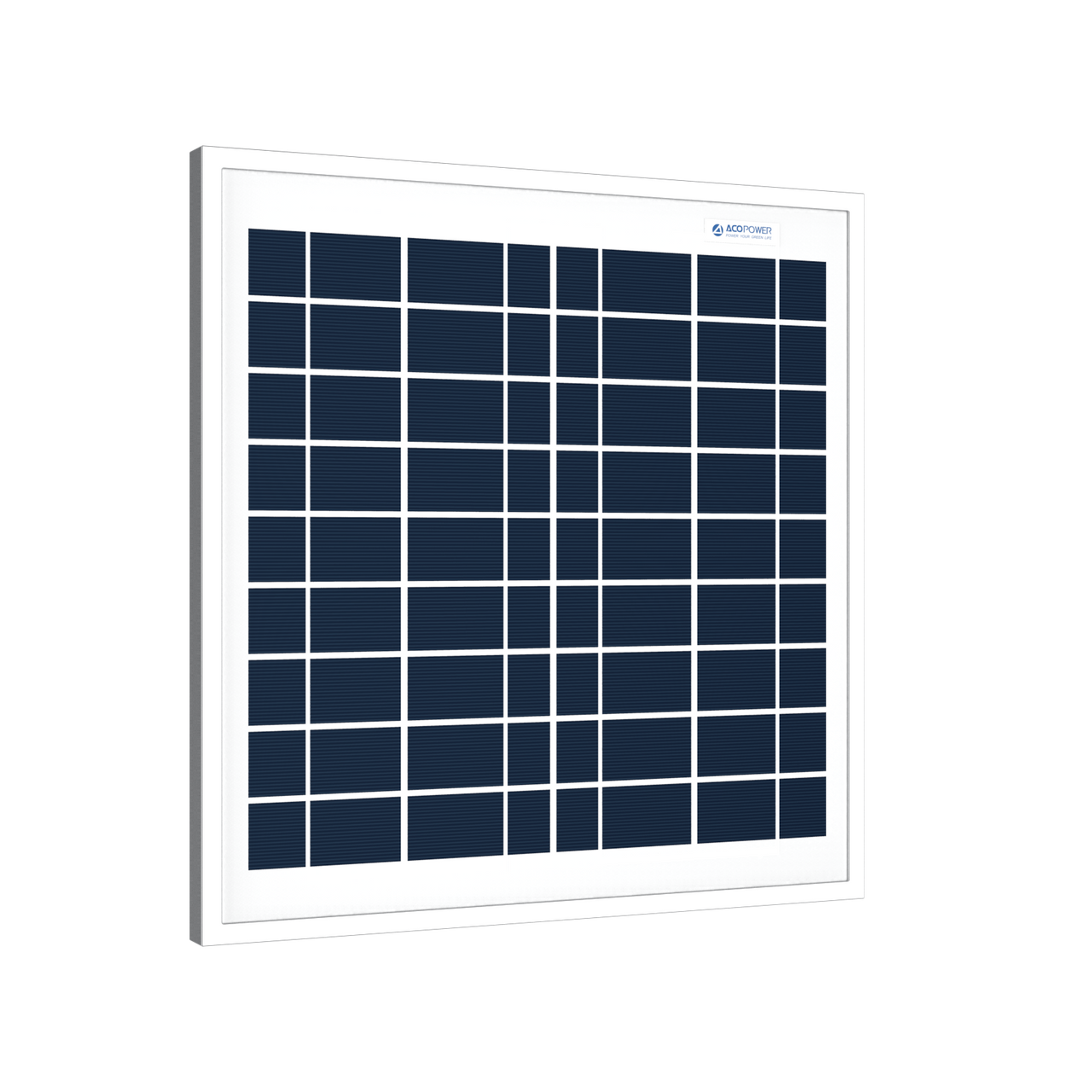 ACOPower 15W Poly Solar Panel for 12 Volt Battery Charging -