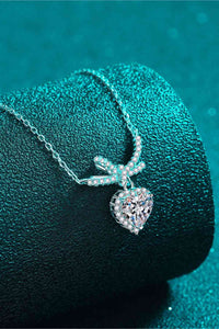 Thumbnail for 1 Carat Moissanite Heart Pendant Necklace