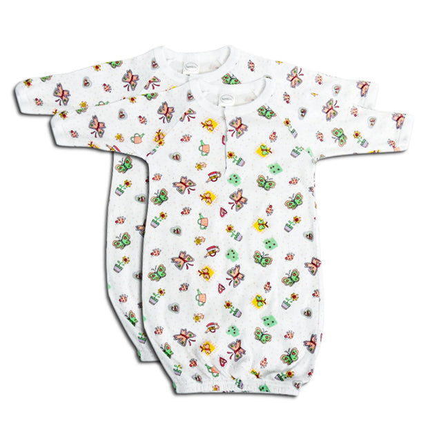 Bambini Boys Print Infant Gowns - 2 PACK -