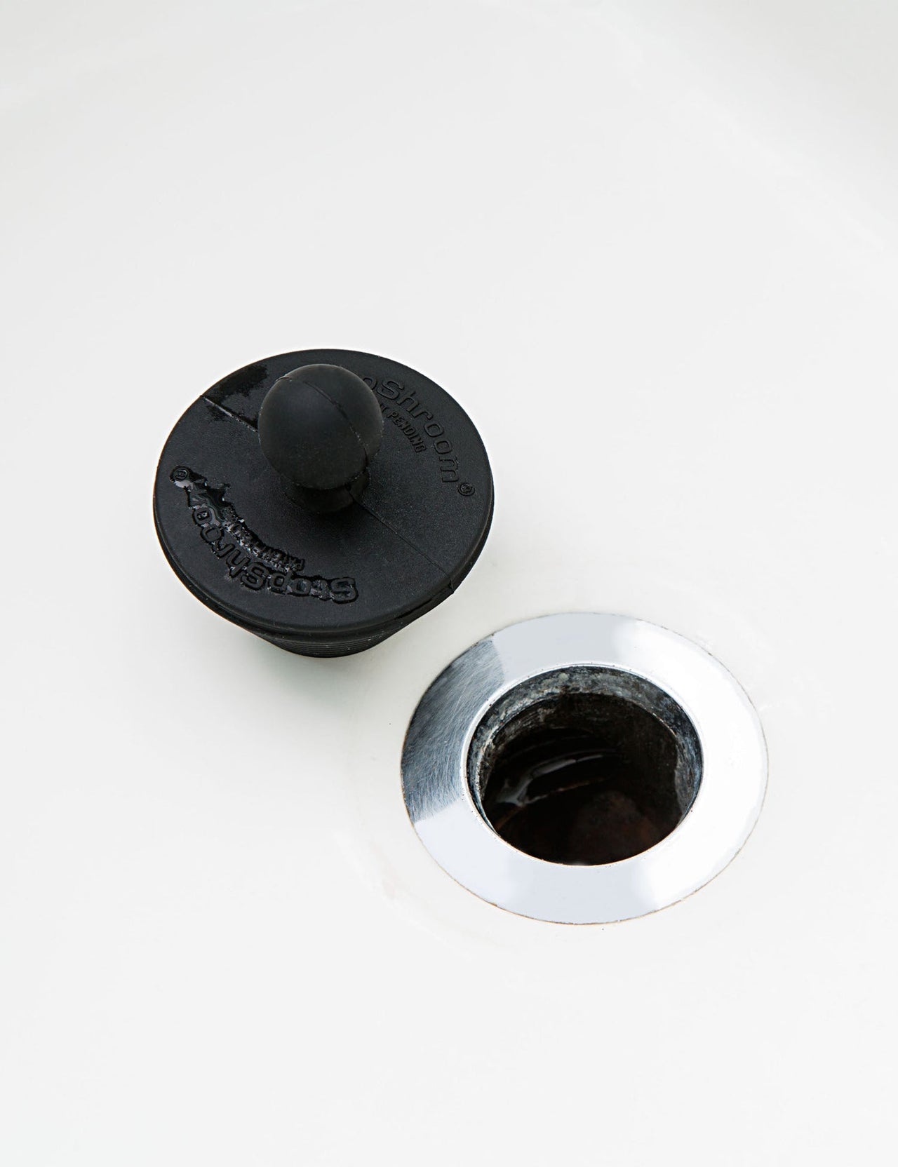 StopShroom (Black) Tub & Sink Universal Stopper Plug for Tub & Bathroom Drains