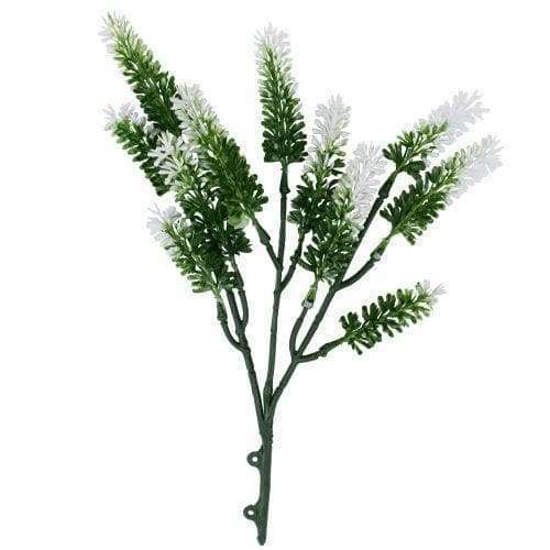 5-Packs Artificial Small White Lavender UV Resistant 26cm -