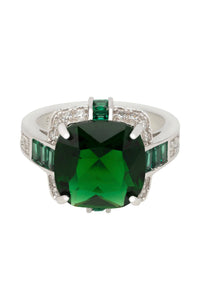 Thumbnail for LATELITA - Windsor Silver Ring Emerald - SIZES 6,7,8 -