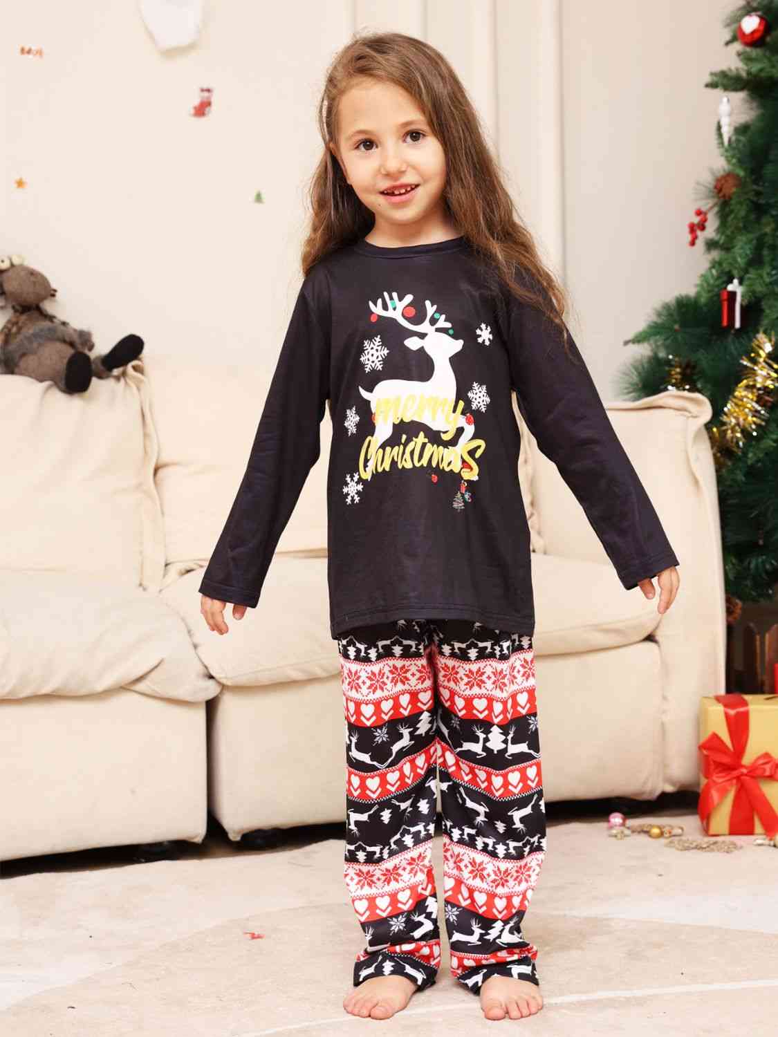 TODDLERS MERRY CHRISTMAS Graphic Top and Pants Set - T -