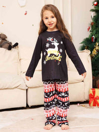 Thumbnail for TODDLERS MERRY CHRISTMAS Graphic Top and Pants Set - T -