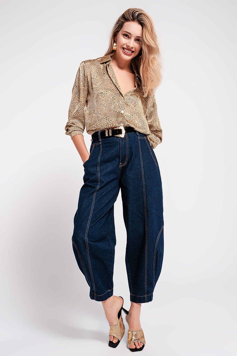 Q2 - High Rise Balloon Jeans - 1 COLOR -