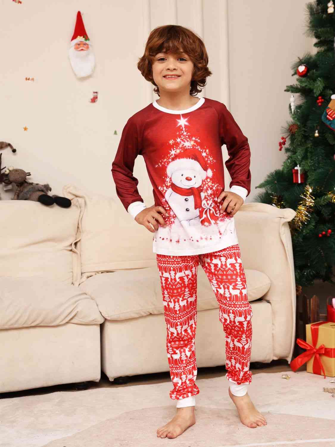 KIDS Snowman Top and Pants Set - T -