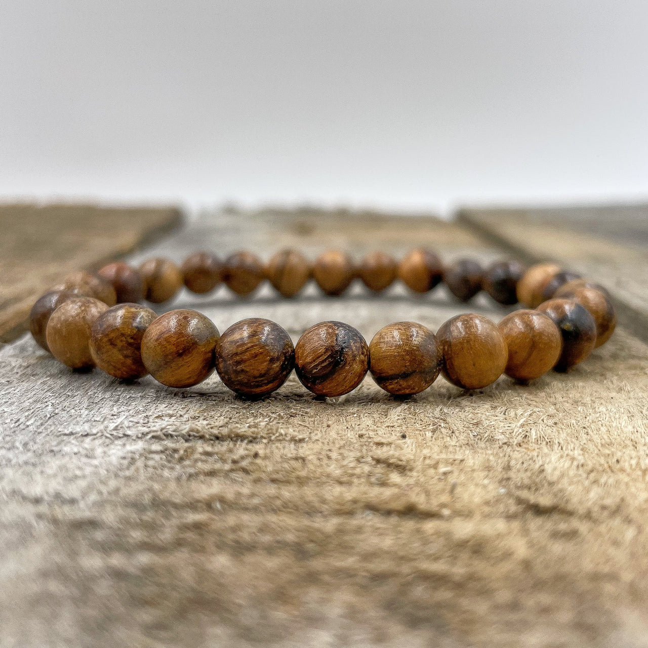 Union - Dark Brown Sandalwood Mala Beaded Bracelet -