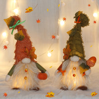 Thumbnail for Autumn Decorations Plush Gnomes - Pumpkins Sunflowers - 12.89