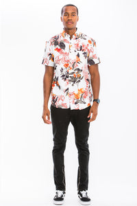 Thumbnail for WEIV - Digital Print Hawaiian Short Sleeve Shirt -