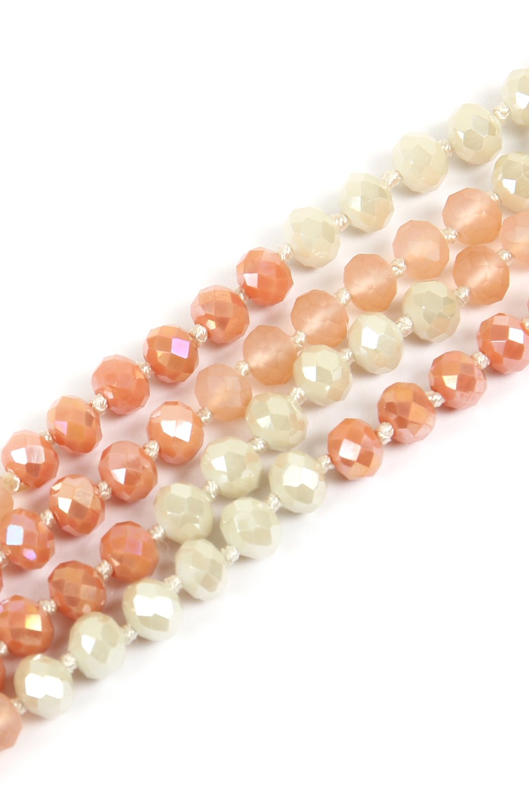 Riah Fashion - Multi Tone Glass Beads Necklace - 14 COLORS -