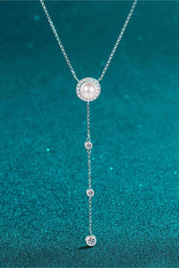 Thumbnail for Moissanite Rhodium-Plated Necklace