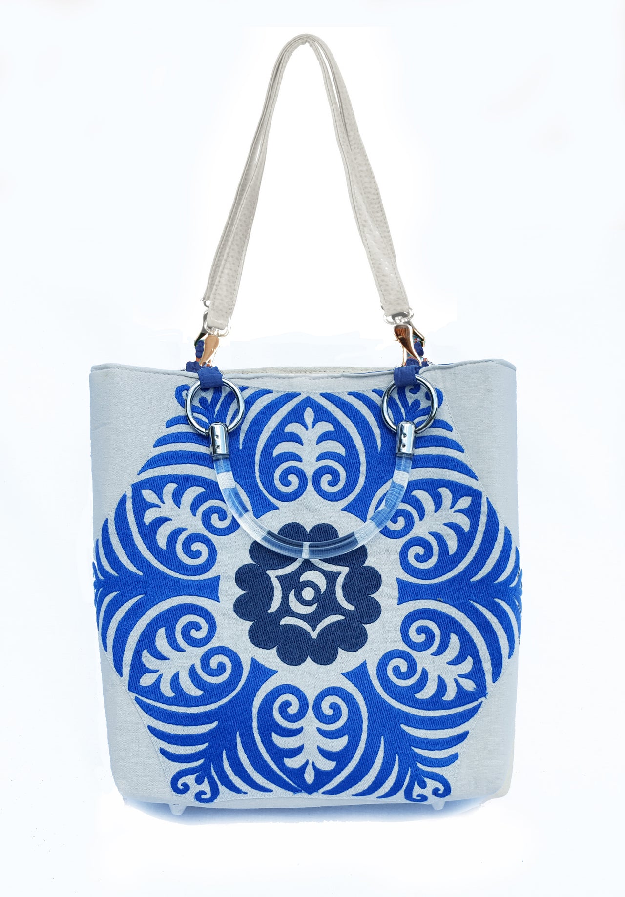 Suzani Blue Small Tote - 1 COLOR -