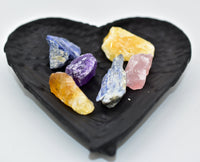 Thumbnail for Whyte Quartz - Shungite Heart Shaped Angel Wings Dish (Only) - 1 COLOR -