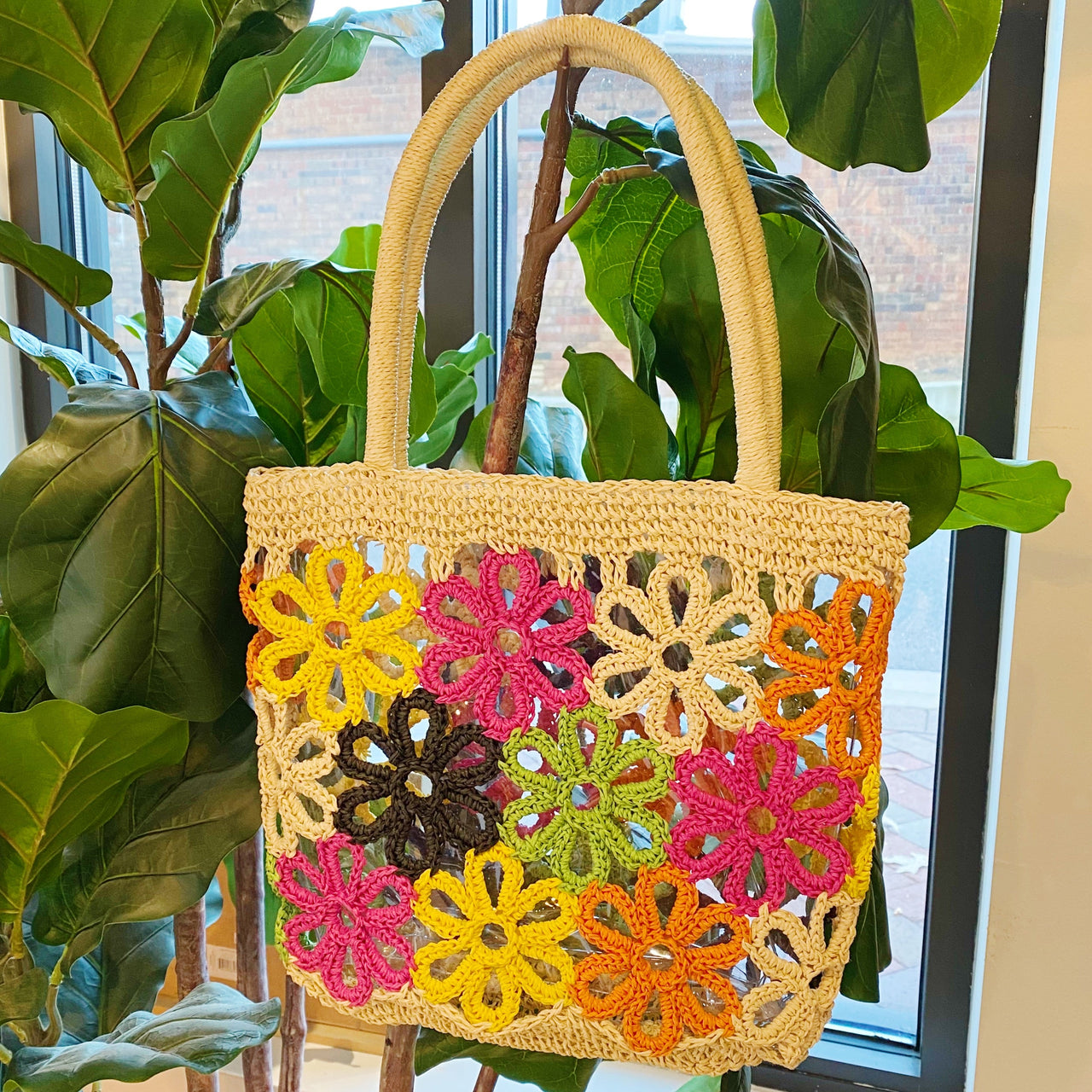 Ellison & Young - Hand Made Flower Power Tote - 1 COLOR -