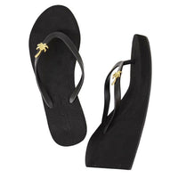 Thumbnail for SAND BY SAYA N.Y. - Gold Palm Tree - Women's High Wedge - 3 COLORS -